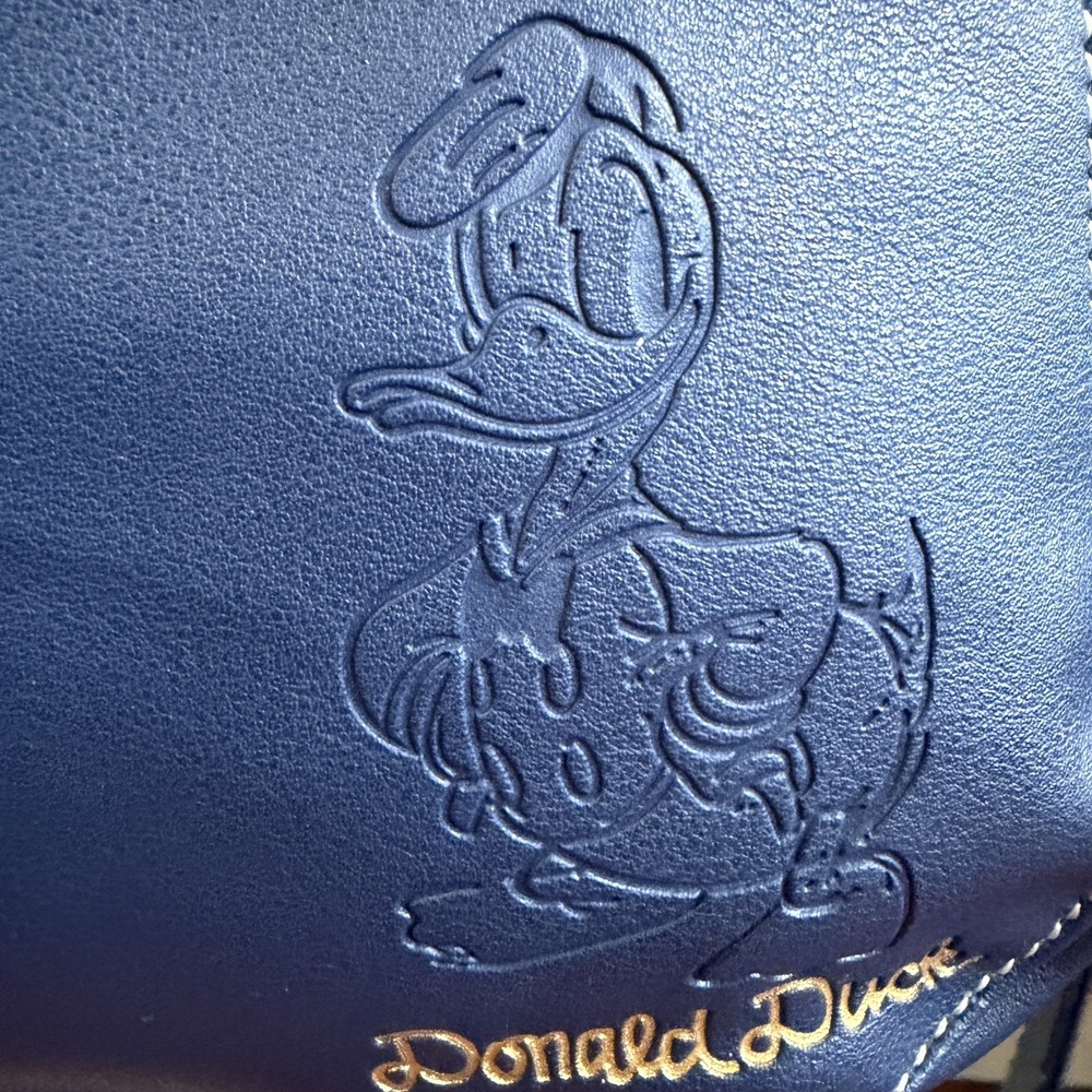 Disney Donald Duck Convertible Shoulder Crossbody Bag Navy Faux Leather Purse - Picture 2 of 16